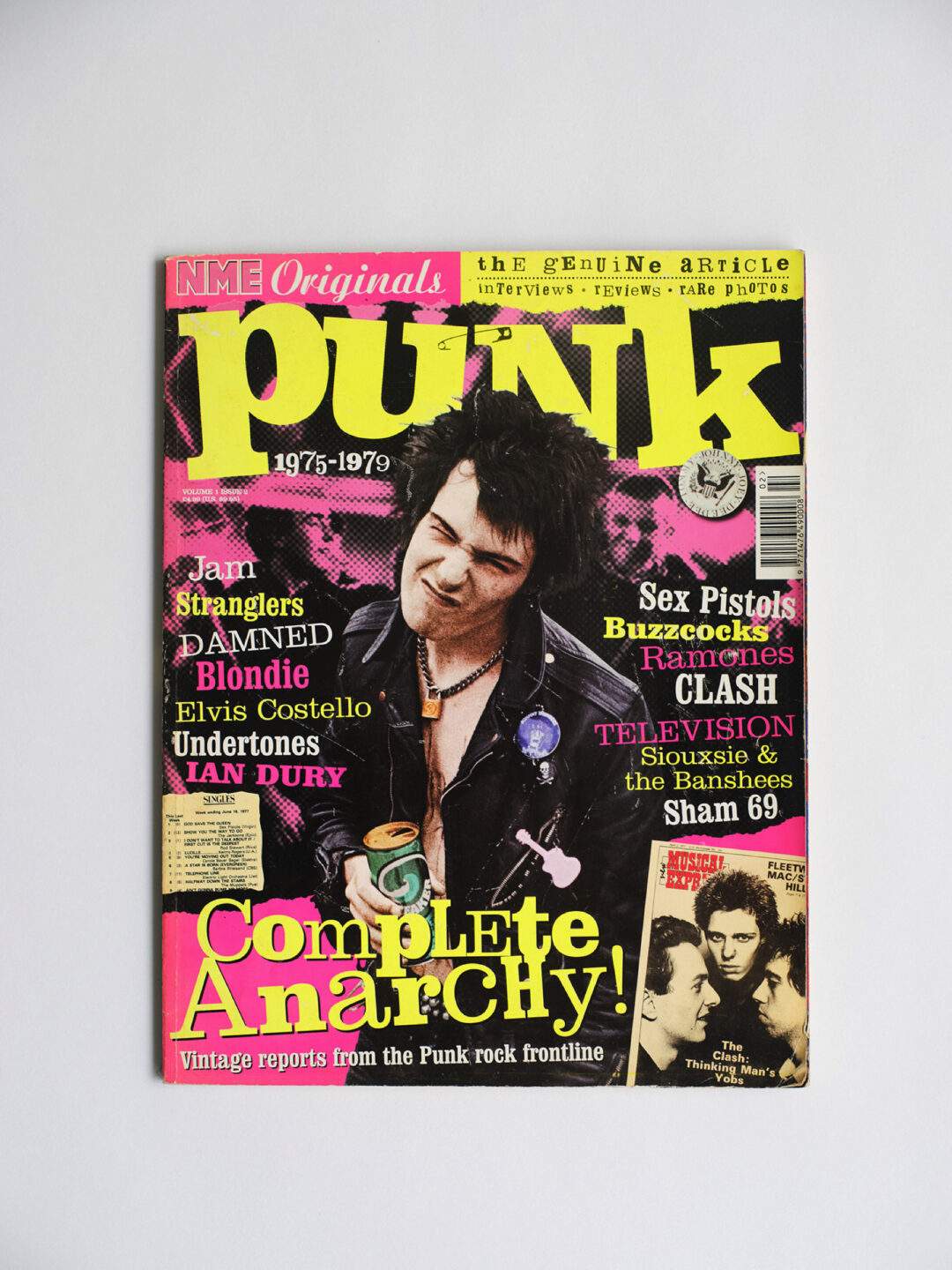 シド・ヴィシャスを配したパンク特集誌『NME Originals Punk 1975-1979』表紙